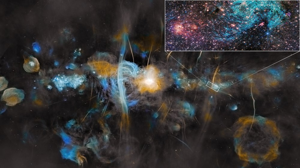Milchstraßenzentrum (MeerKAT und Webb) von James Webb Space Telescope (NASA)