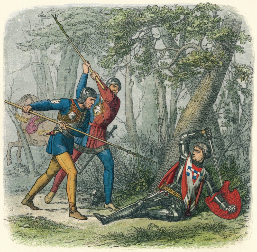 Tod des Königsmachers, 1471 von James William Edmund Doyle