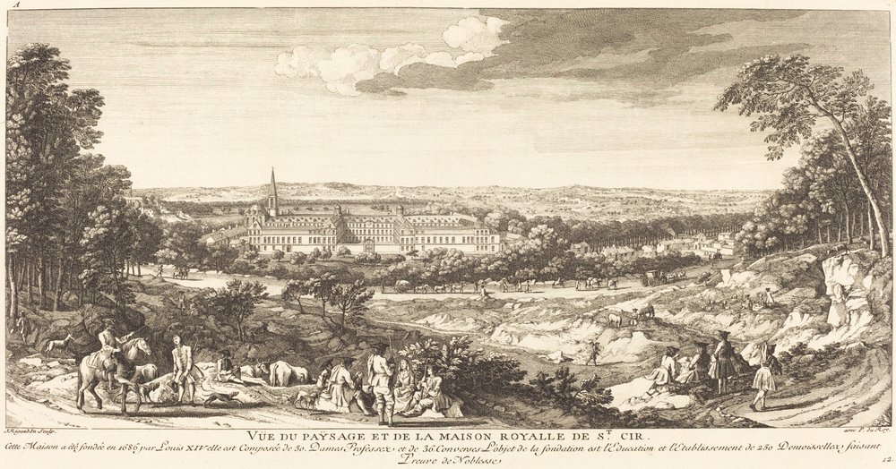 Ansicht der Landschaft des königlichen Hauses von Saint Cir von Jean Baptiste Rigaud