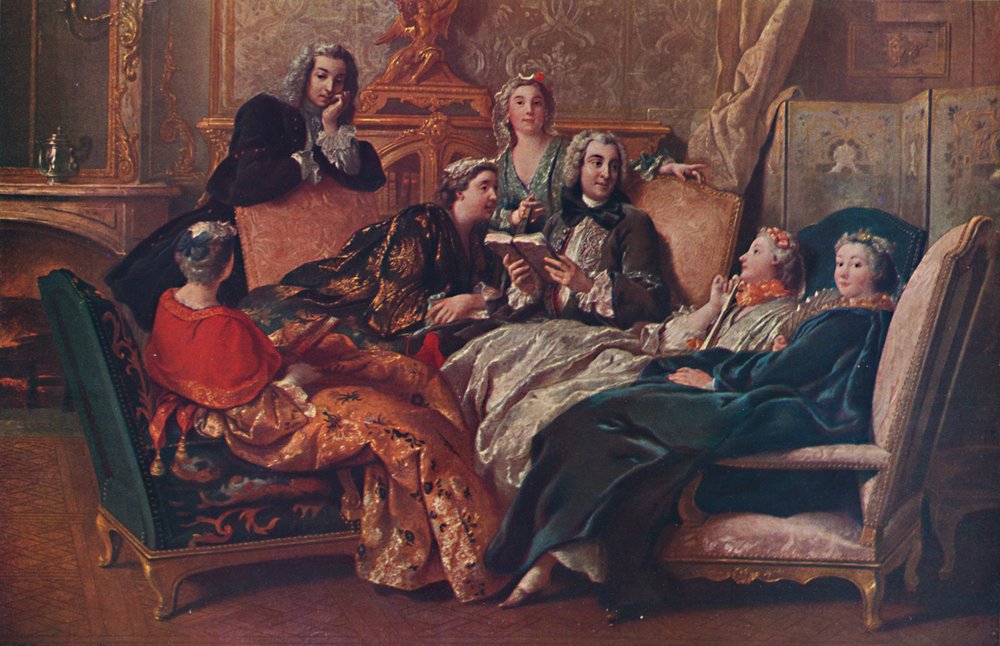 Die Lesung aus Molière, 1728, 1937 von Jean-François de Troy