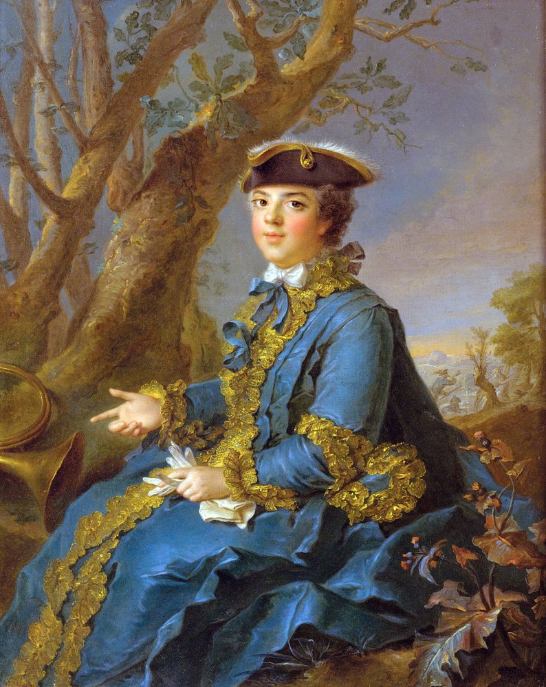 Porträt von Louise Elisabeth von Frankreich, Herzogin von Parma (1727-1759) von Jean-Marc Nattier