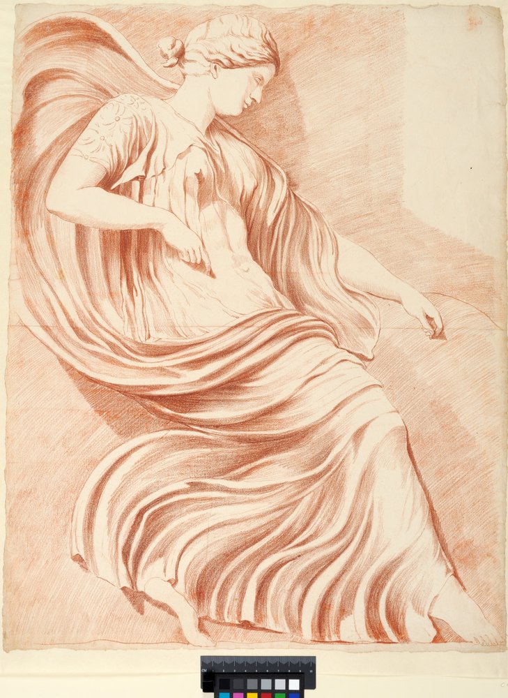 Akademiezeichnung. Relief aus dem Belvederehof des Vatikans von Johan Tobias Sergel