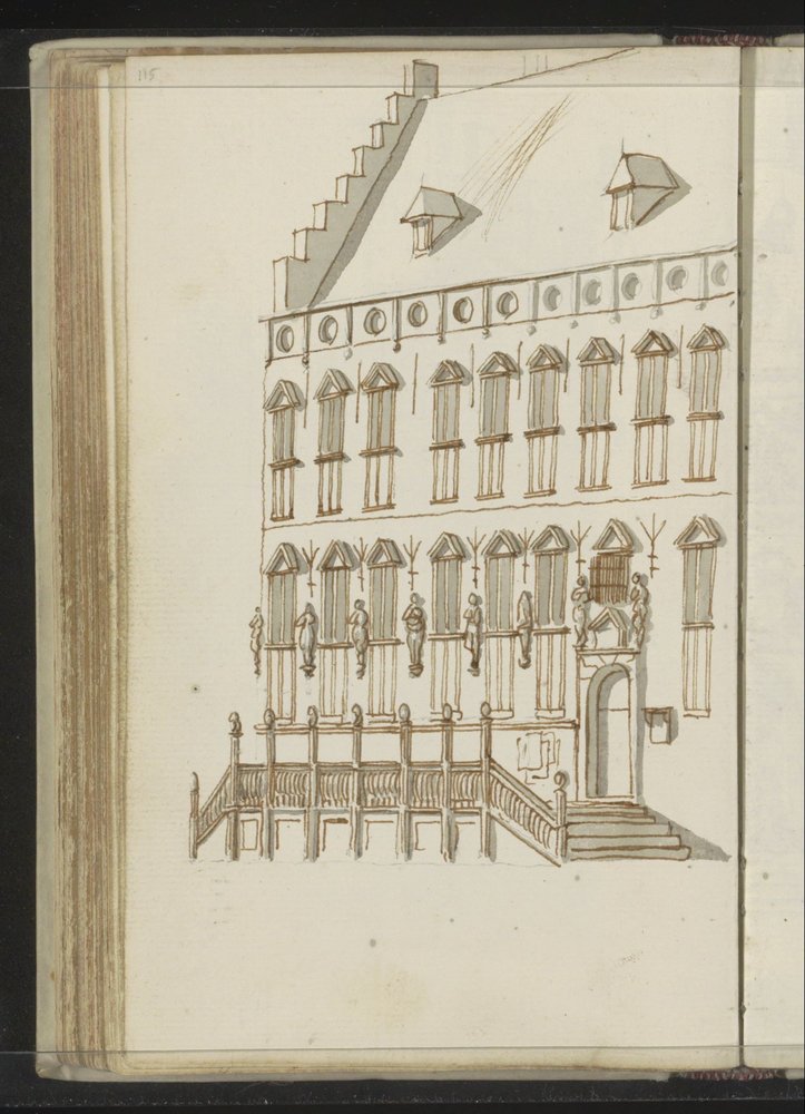 Fassade des Rathauses in Nijmegen von Johannes Huibert Prins