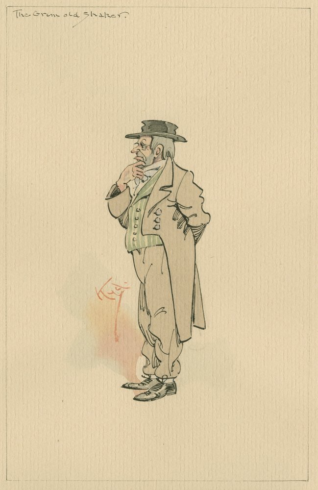 Der grimmige alte Shaker, ca. 1920er Jahre von Joseph Clayton Clarke