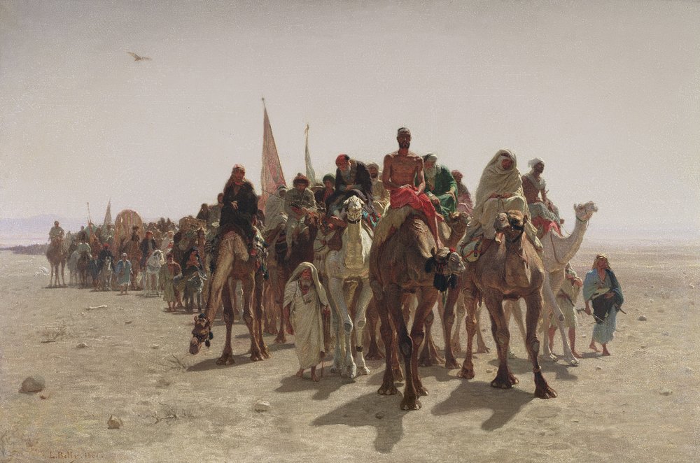 Pilger auf dem Weg nach Mekka, 1861 von Leon-Auguste-Adolphe Belly