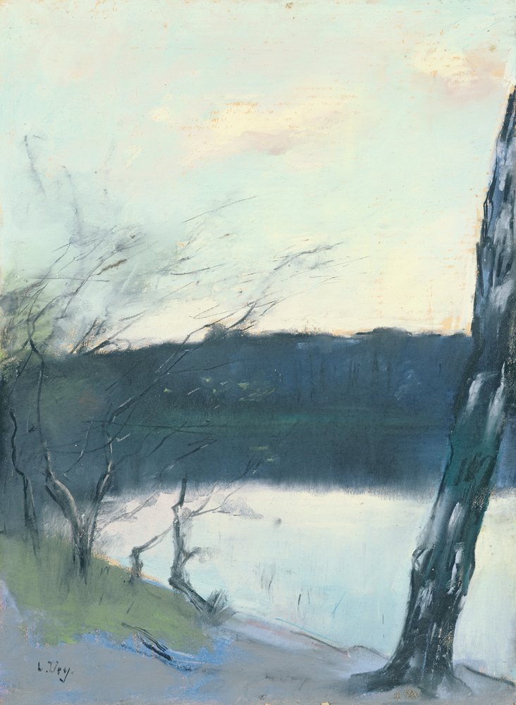 Landschaft von Lesser Ury: Hochwertigste Kunstreproduktion