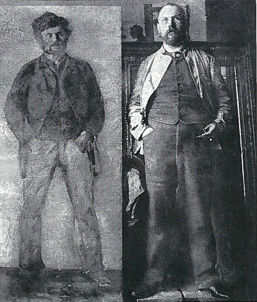 Porträt eines jungen Mannes (rekonstruiert nach einer Atelierfotografie von 1889) von Lovis Corinth