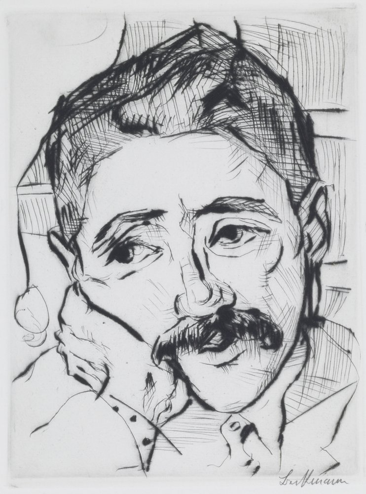 Porträt von Walter Carl von Max Beckmann