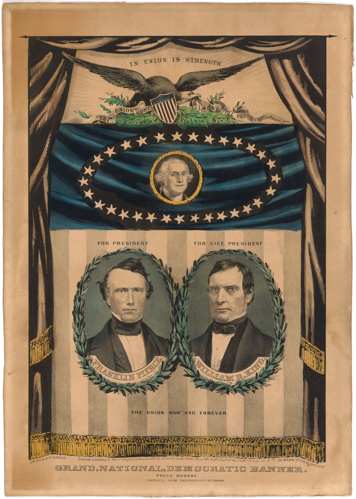 Franklin Pierce und William R. King von Nathaniel Currier