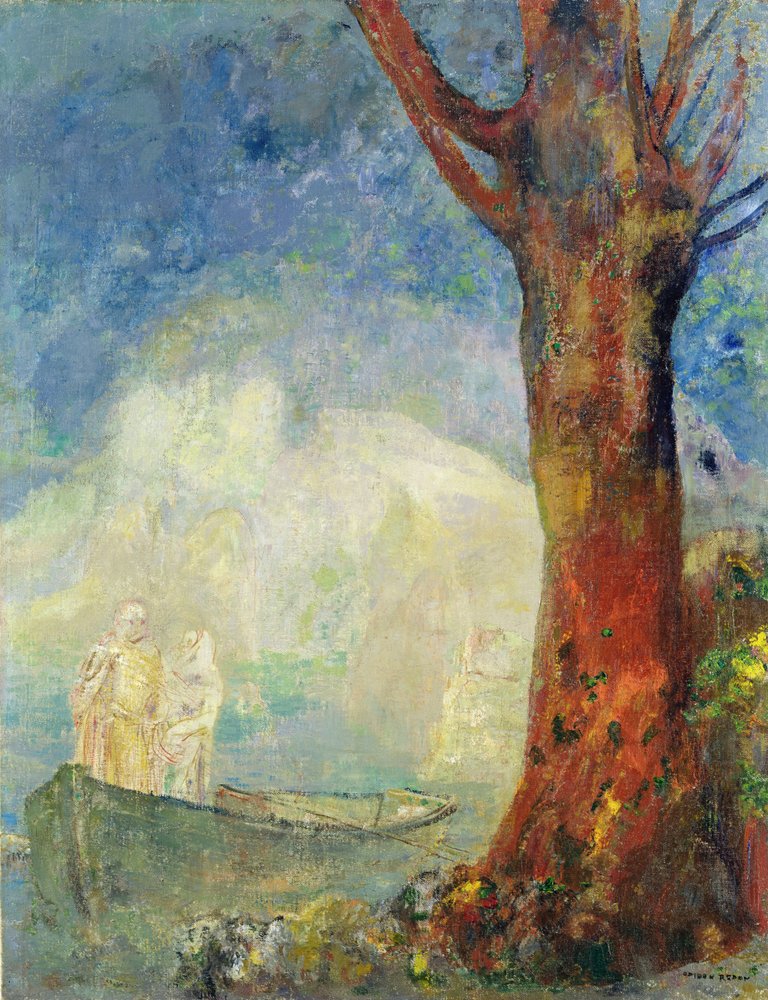 Die Bark, ca. 1900 von Odilon Redon