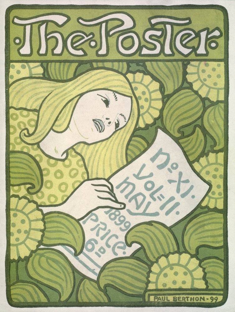 Titelseite von The Poster, Bd. II, Nr. 11, Mai 1899 von Paul Berthon