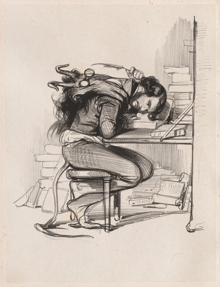 Émile Forgues, Old Nick, ca. 1835-1840 von Paul Gavarni