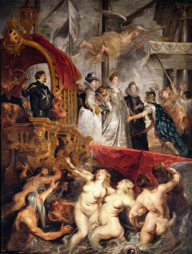 Die Ankunft Maria de’ Medicis in Marseille, 3. November 1600, 1621-25 von Peter Paul Rubens