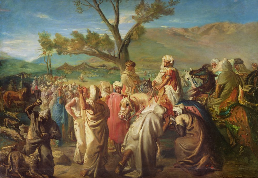 Ein Kaid besucht einen Duar, 1849 von Théodore Chassériau