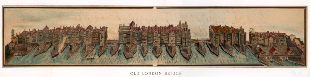 Alte London Bridge, ca. 1600 1893 von Unbekannt