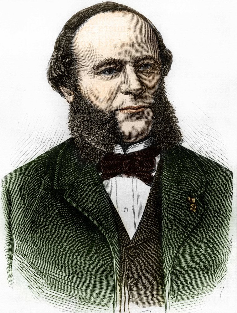 Porträt von Auguste Pouyer-Quertier (Pouyer Quertier) (1820 - 1891). Gravur aus dem späten 19. Jahrhundert von Unknown artist