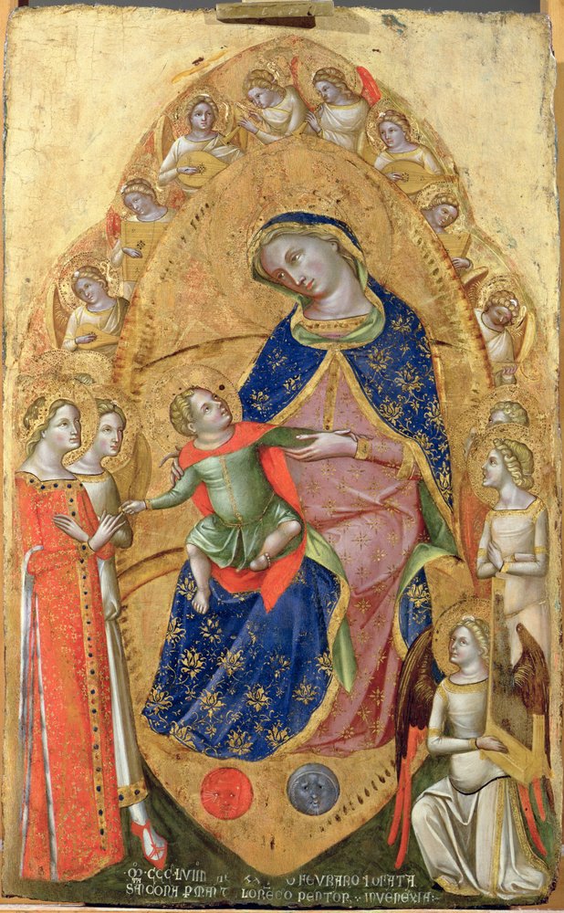 Die Hochzeit der Heiligen Katharina, 1358 von Lorenzo Veneziano
