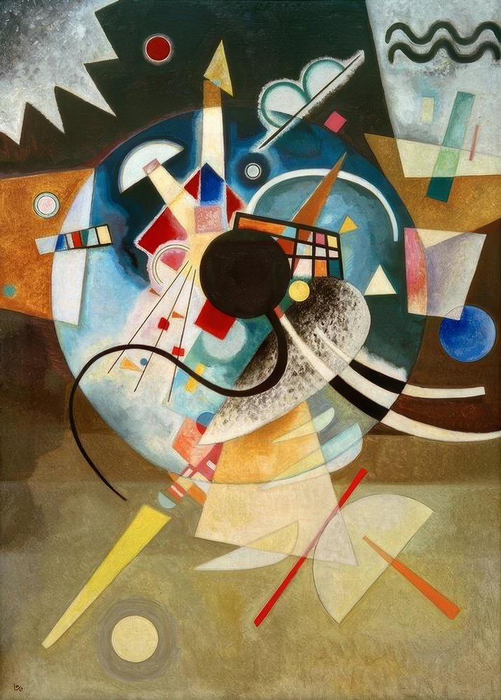 Ein Zentrum von Wassily Kandinsky: hochwertiger Kunstdruck