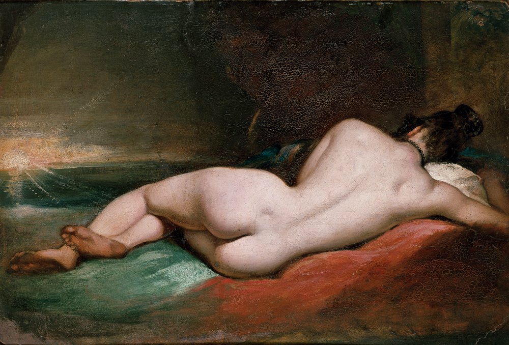 Liegender weiblicher Akt, frühes 19. Jahrhundert von William Etty