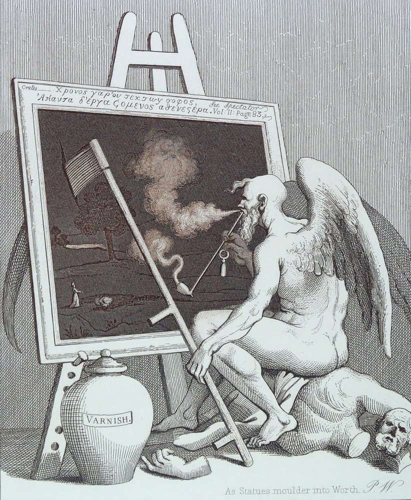 An die Natur und sich selbst appellieren von William Hogarth