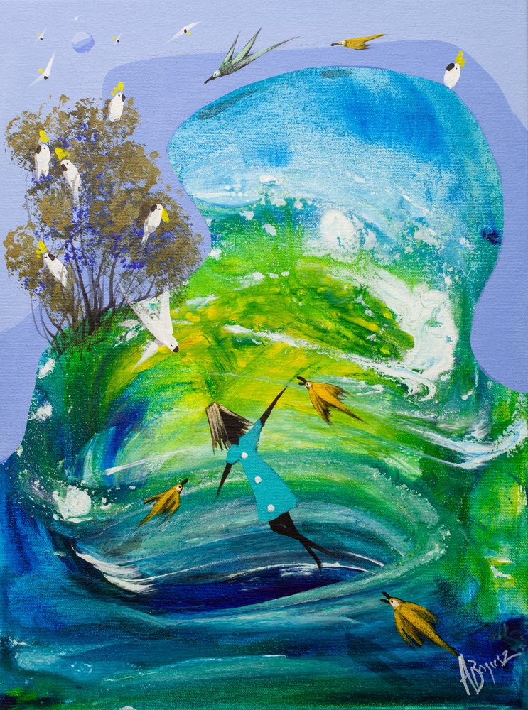 Freudiger Geisterflug von Adam Bogusz