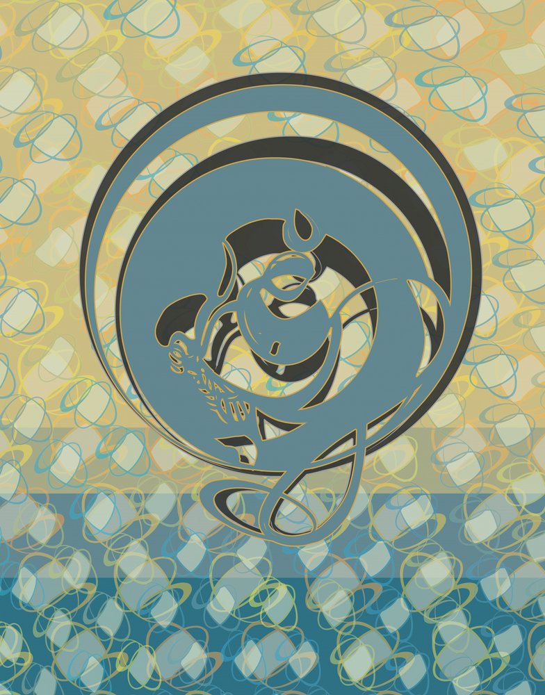 Eleganter blauer Drache von Alejandra Winkhaus