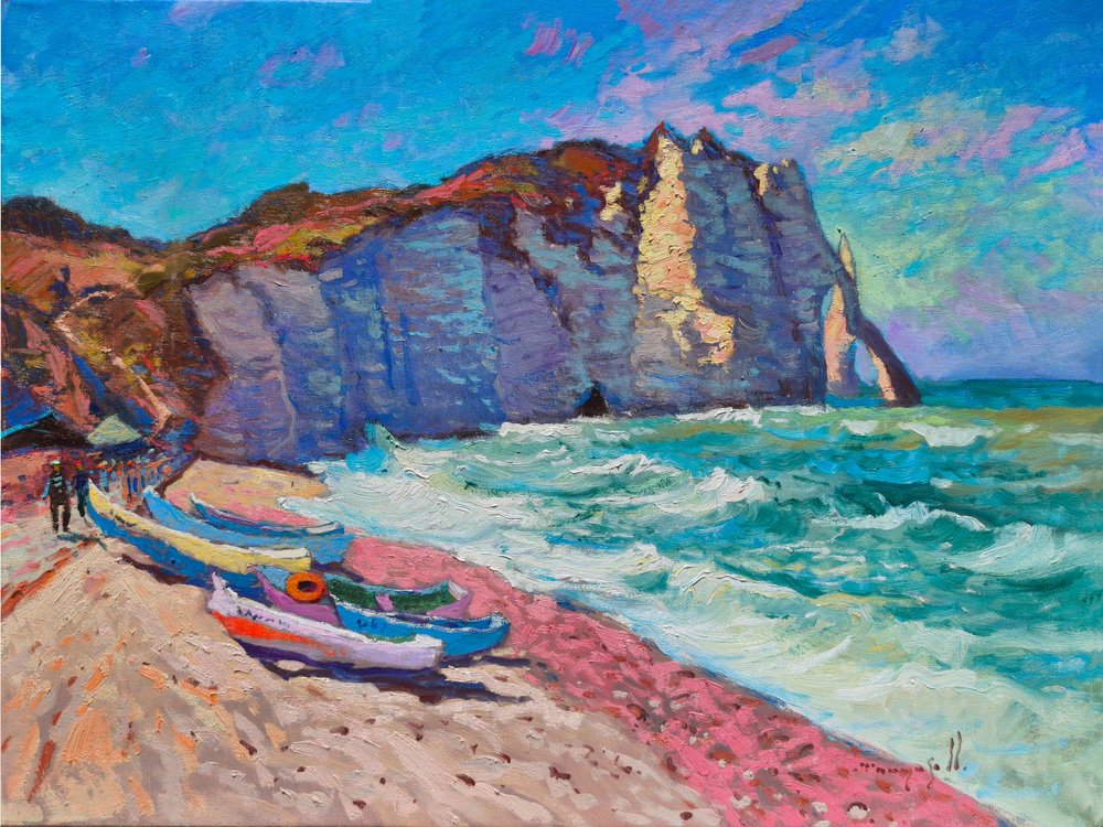Strandklippen von Etretat von Alexander Shandor
