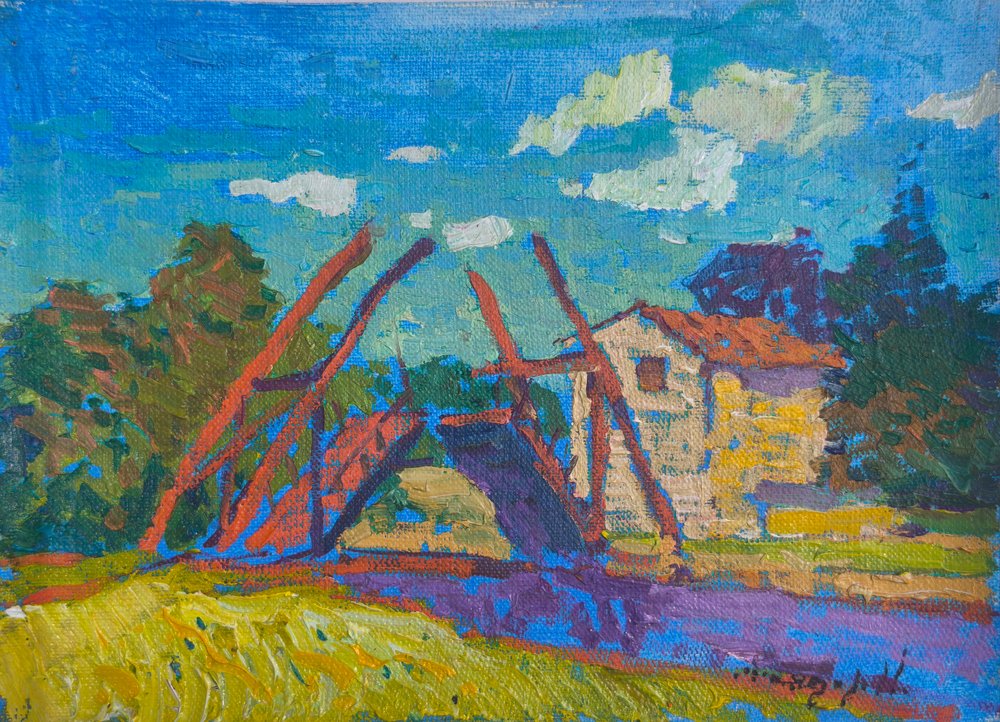 Lebhafte Kanalbrücke von Alexander Shandor