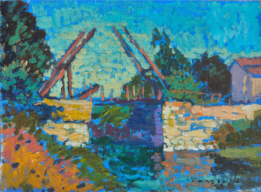 Lebhafte Kanalbrücke von Alexander Shandor