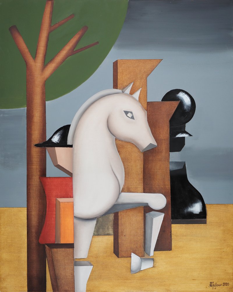 Strategischer Schach Springer von Alexander Trifonov