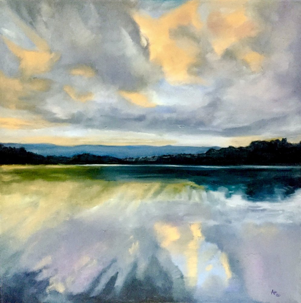 Goldene Himmelsreflexion von Alexandra Higgins