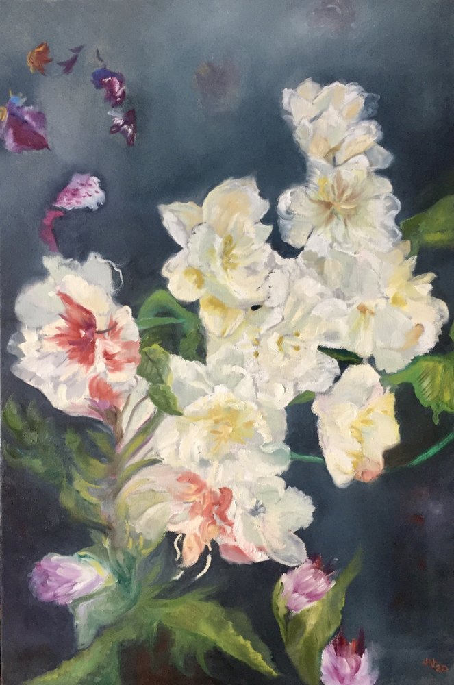 Weiche Weiße Blüten von Alexandra Higgins