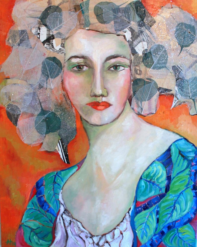 Lebhafte Blattfrau von Alexandra Higgins