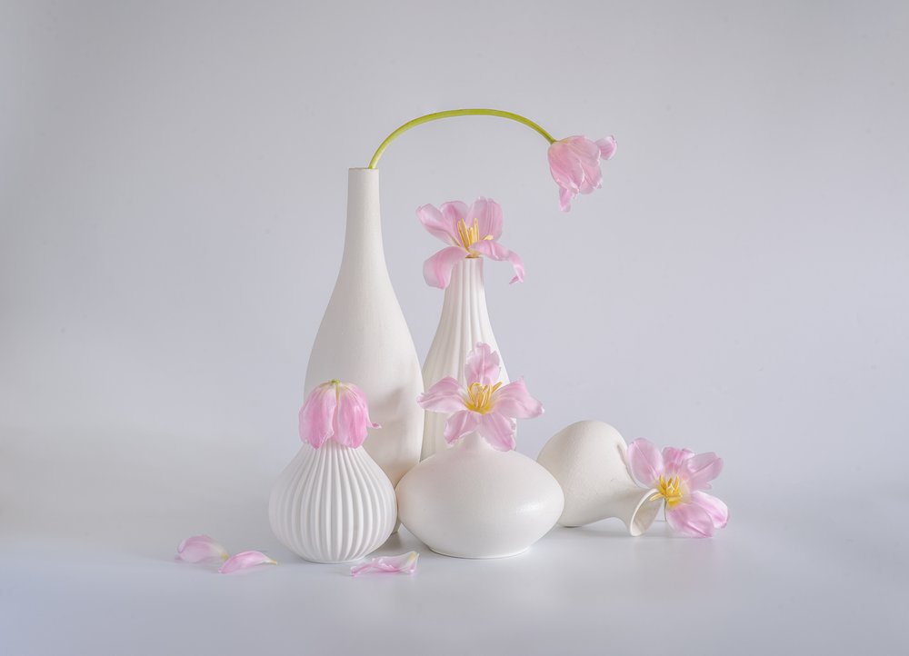 Zartes Rosa Tulpenstillleben von Alice Sheng