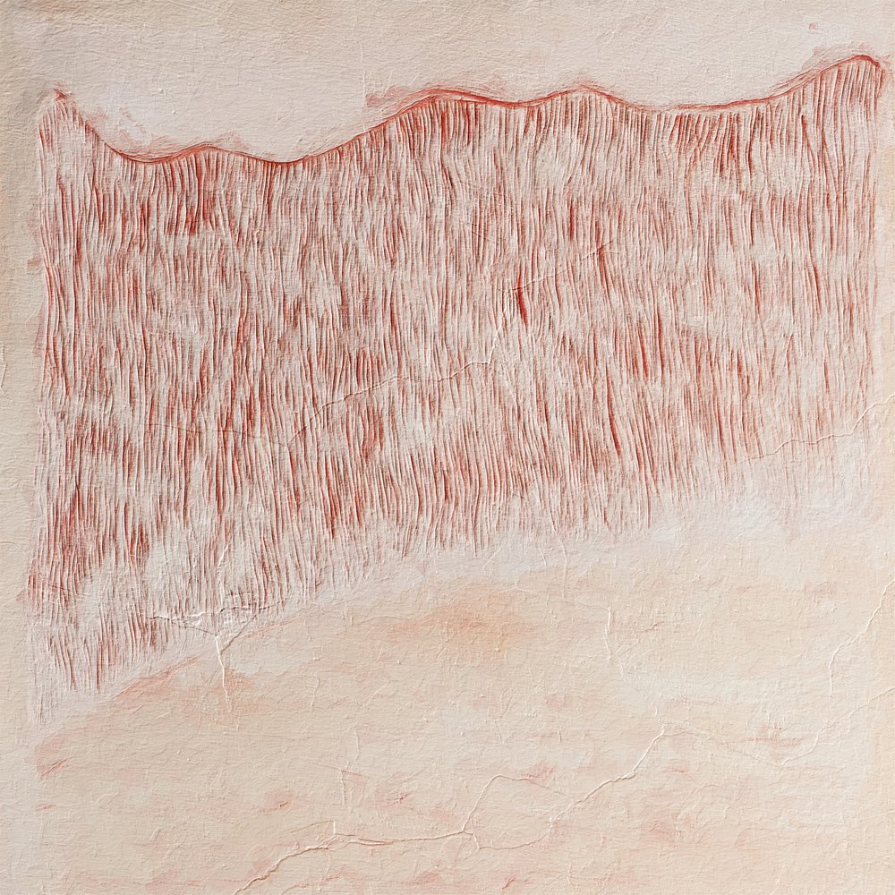 Abstrakter roter Fluss von Alma