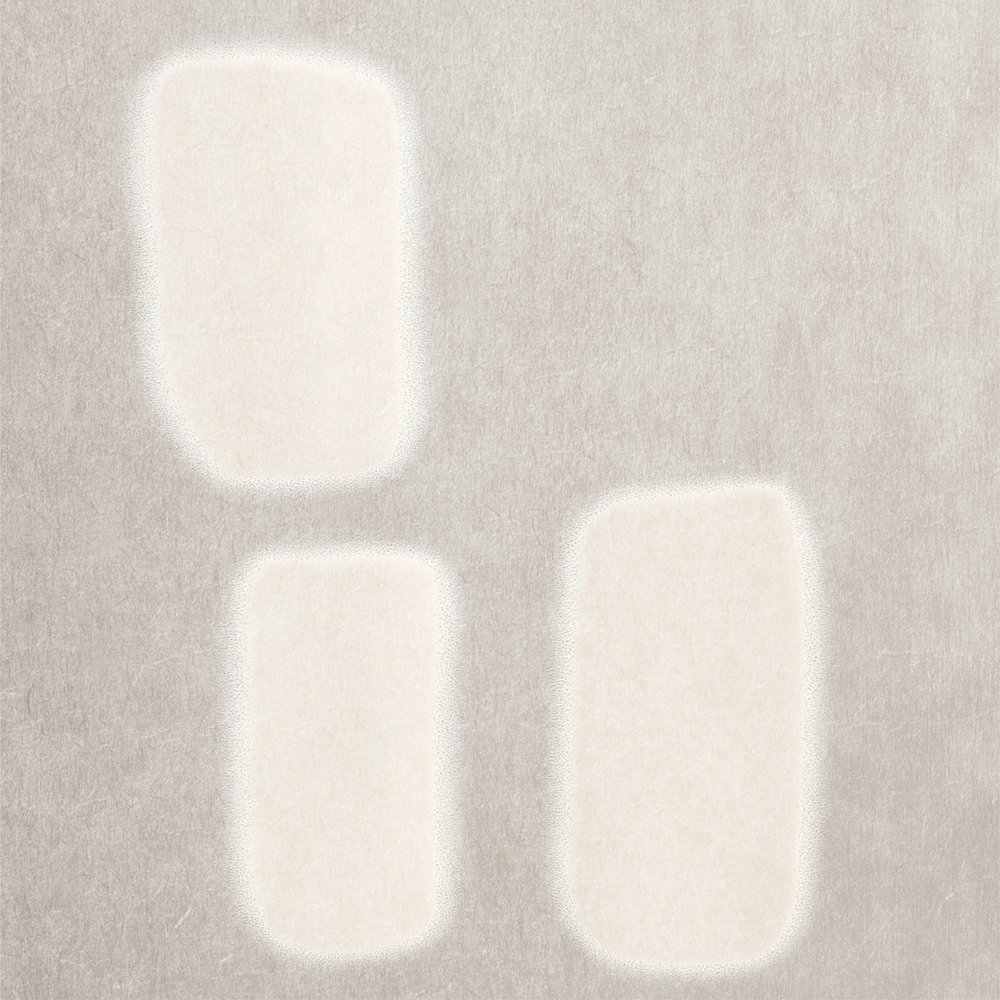 Cremefarbene Texturformen von Alma