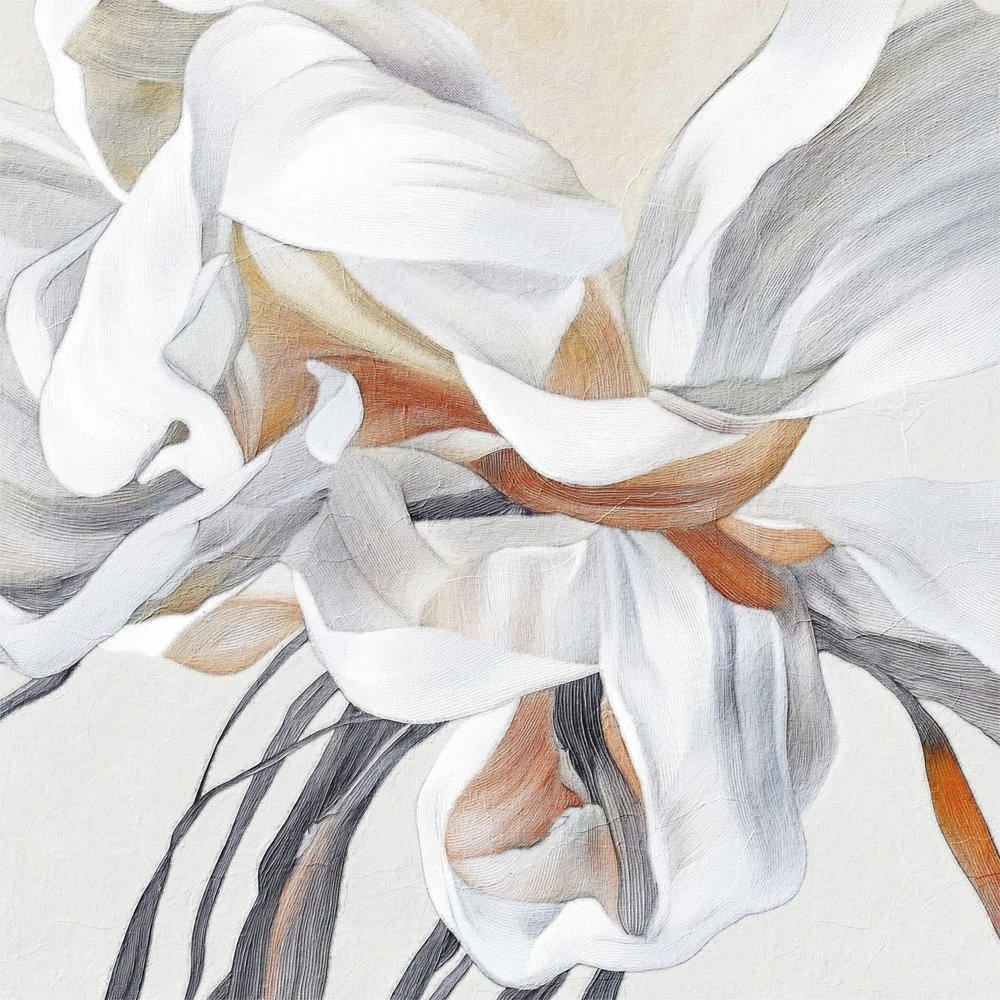 Weiches florales Abstrakt von Alma