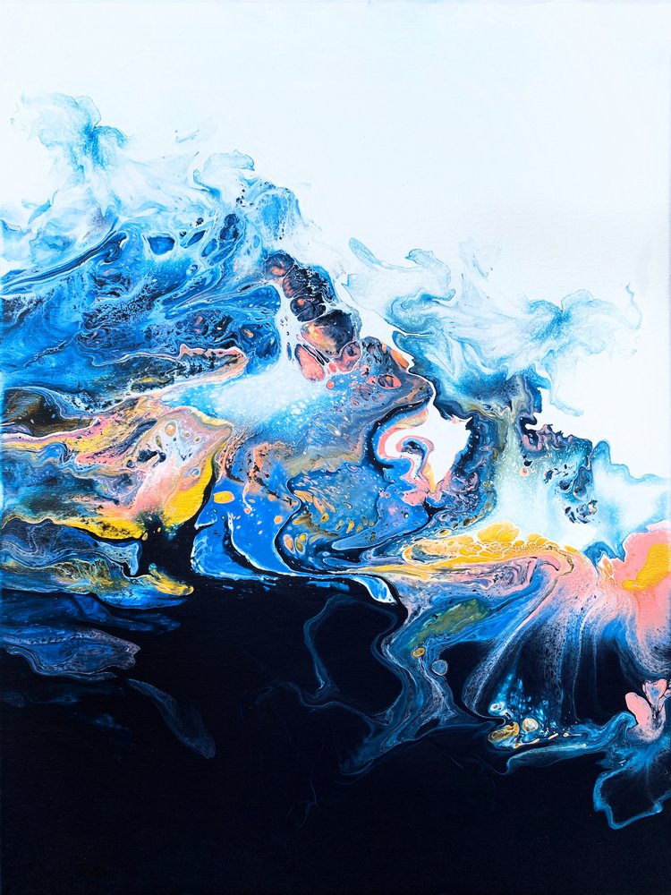 Dynamischer Blauer Wirbel von Alyson Storms