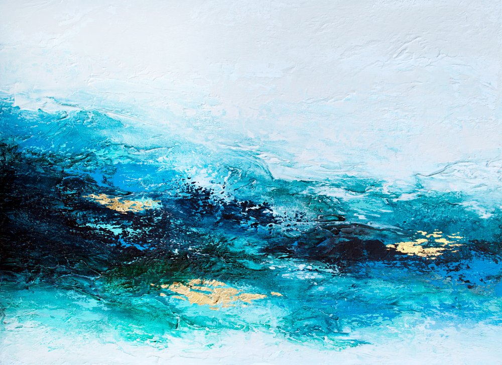 Goldene Ozeanwellen von Alyson Storms