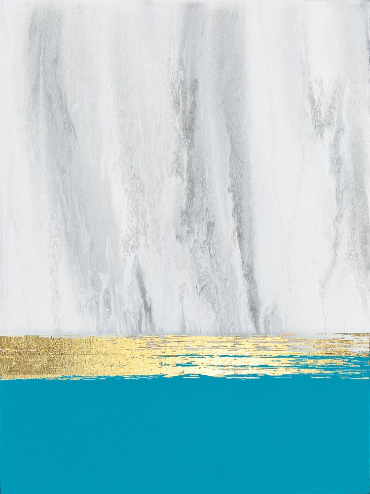 Teal-Gold-Horizont von Alyson Storms