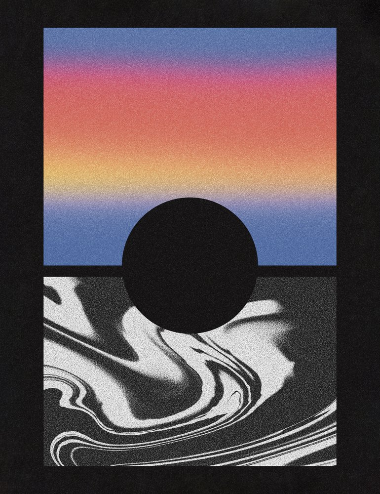 Sonnenfinsternis-Farbverlauf von Amy Louise Baker