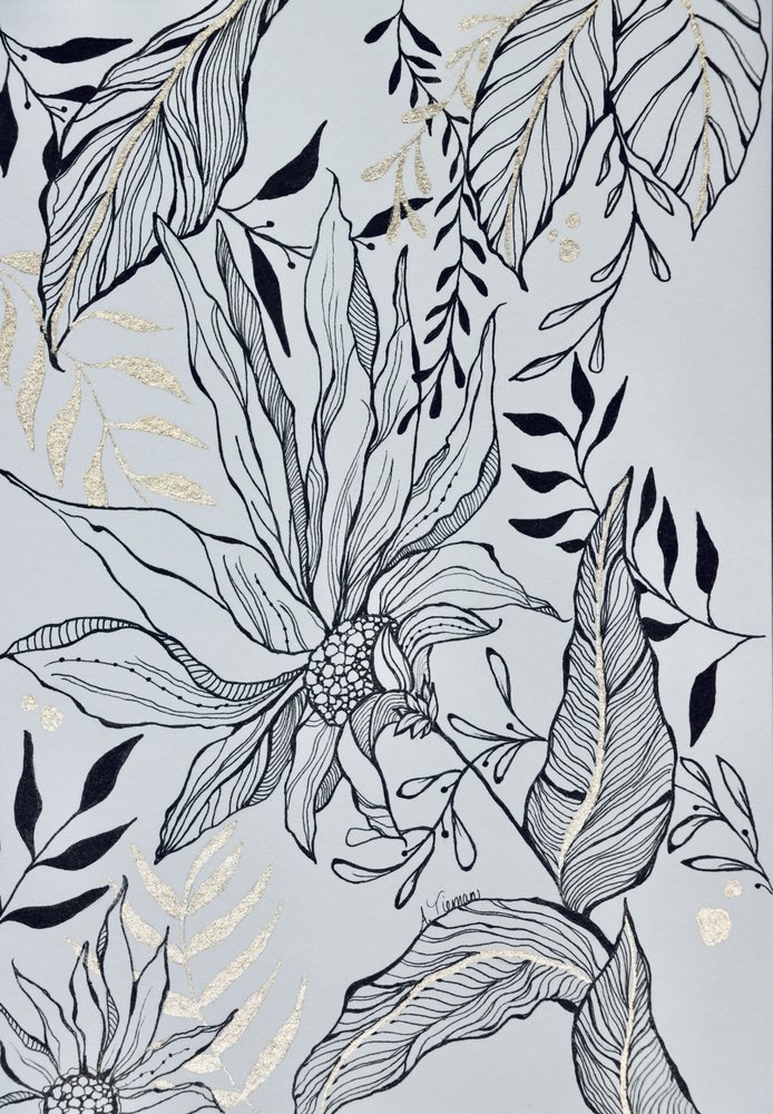 Schwarz Gold Botanicals von Amy Tieman
