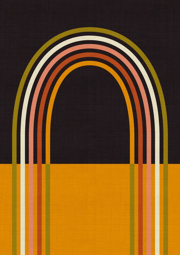 Geo Formen Herbst 21 Regenbogen Bogen von Ana Rut Bre