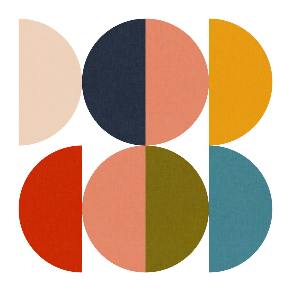 Mid-Century Geometrisches Farbspiel 1 von Ana Rut Bre