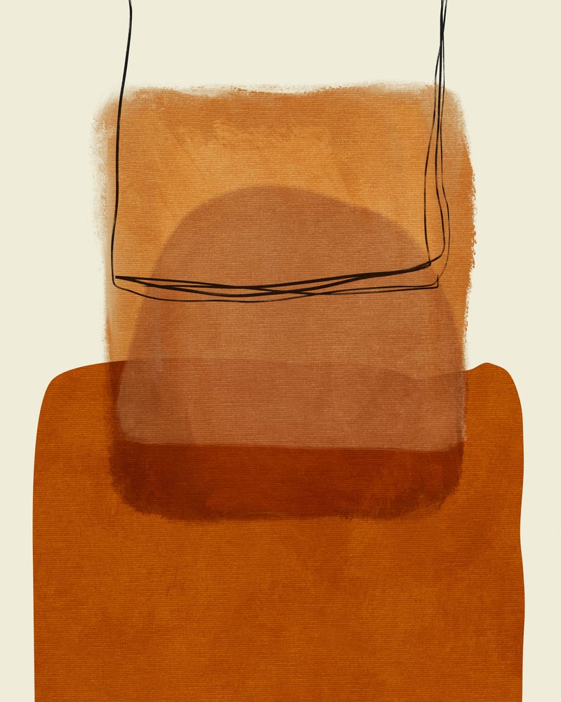 Gemalte Linien Desatur von Ana Rut Bre