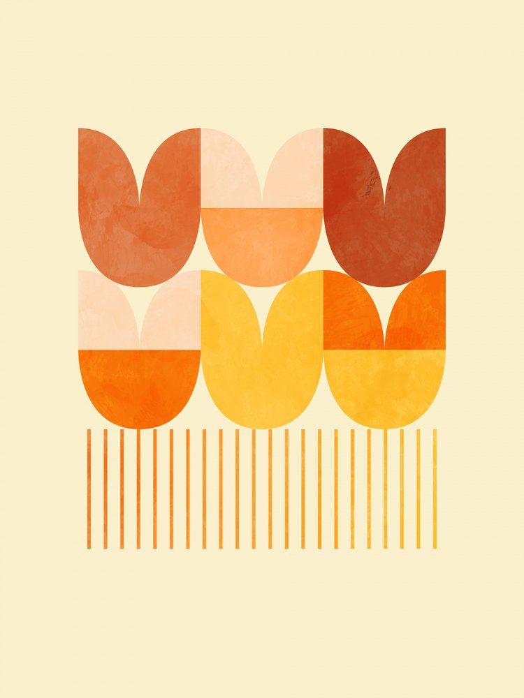 Frühling Mitte Rhapsodie Orange 1 von Ana Rut Bre