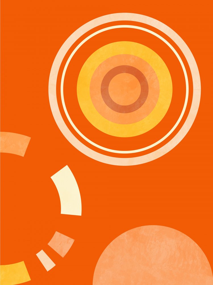 Frühling Mitte Rhapsodie Orange 4 von Ana Rut Bre