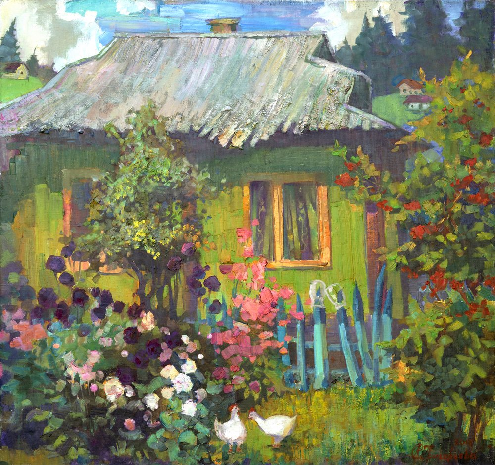 Rustikales Zuhause Sommergarten von Anastasiia Grygorieva