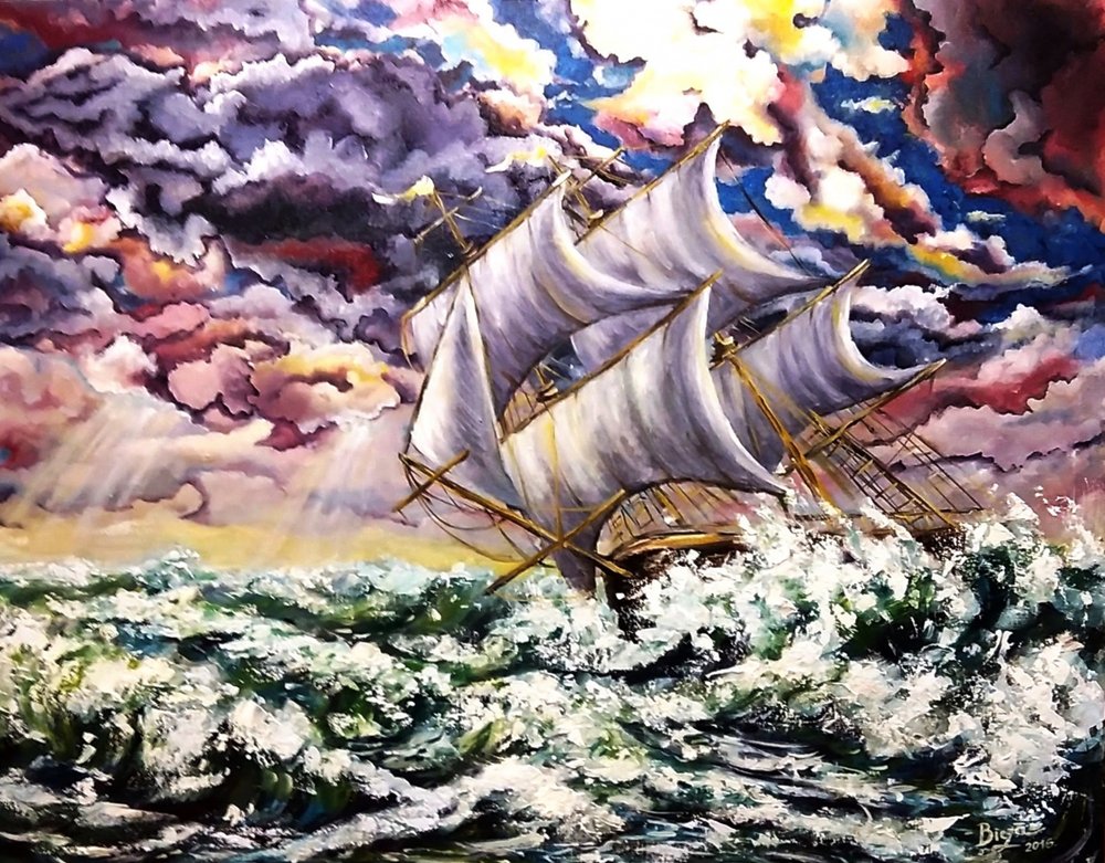Segeln durch den Sturm von Anda Bieza