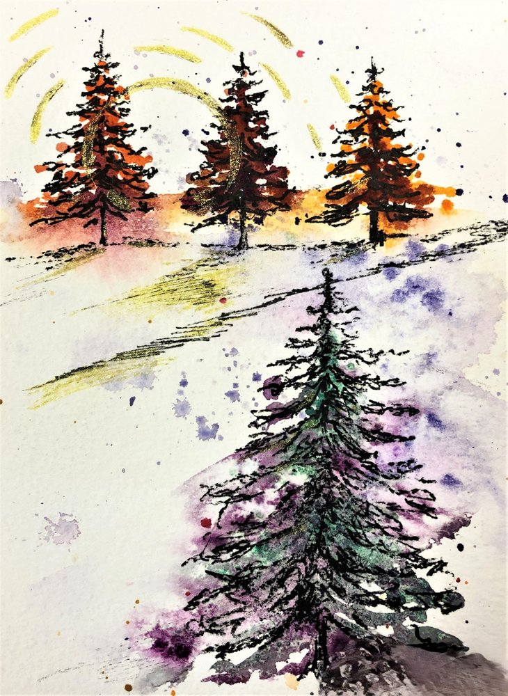 Winterwaldglanz von Anda Bieza